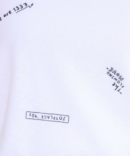 SHOO・LA・RUE / シューラルー Tシャツ | 【洗える/S-LL】ゆるっとこなれ見え 総柄プリント シアーTシャツ | 詳細4