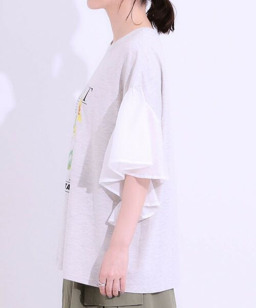 SHOO・LA・RUE / シューラルー カットソー | 【S-LL】リメイク風 ポンチョデザインTシャツ | 詳細18