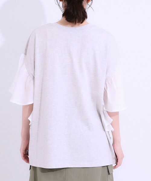 SHOO・LA・RUE / シューラルー カットソー | 【S-LL】リメイク風 ポンチョデザインTシャツ | 詳細19