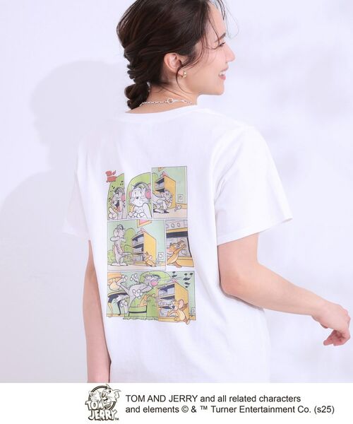 SHOO・LA・RUE / シューラルー Tシャツ | 【TOM and JERRY 別注】ベーシックTシャツ(ホワイト(301))