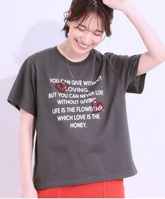 SHOO・LA・RUE / シューラルー Tシャツ | 【S-LL】選べる4柄 デザイン刺繍アソートTシャツ