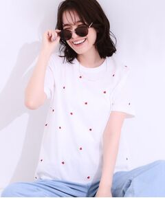 SHOO・LA・RUE / シューラルー Tシャツ | 【S-LL】選べる4柄 デザイン刺繍アソートTシャツ