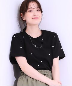 SHOO・LA・RUE / シューラルー Tシャツ | 【S-LL】選べる4柄 デザイン刺繍アソートTシャツ