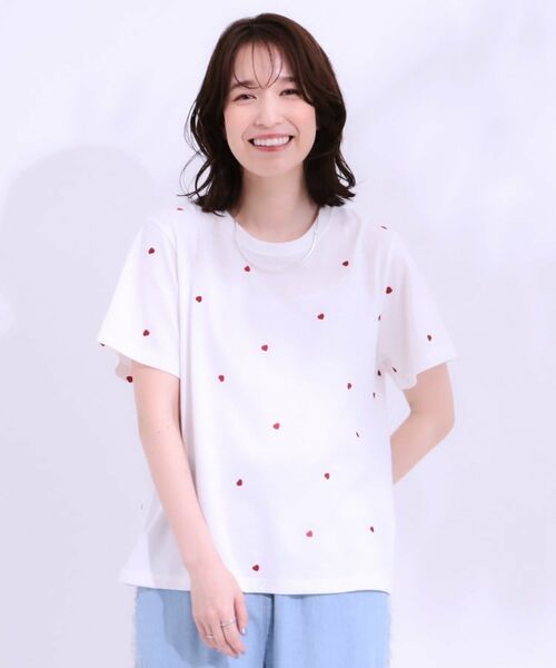 SHOO・LA・RUE / シューラルー Tシャツ | 【S-LL】選べる4柄 デザイン刺繍アソートTシャツ | 詳細1