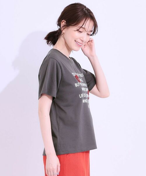 SHOO・LA・RUE / シューラルー Tシャツ | 【S-LL】選べる4柄 デザイン刺繍アソートTシャツ | 詳細10