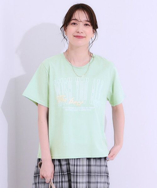 SHOO・LA・RUE / シューラルー Tシャツ | 【S-LL】選べる4柄 デザイン刺繍アソートTシャツ | 詳細17