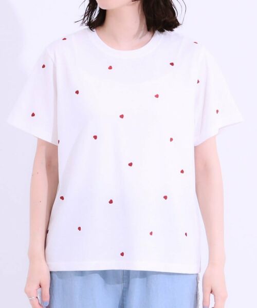 SHOO・LA・RUE / シューラルー Tシャツ | 【S-LL】選べる4柄 デザイン刺繍アソートTシャツ | 詳細25