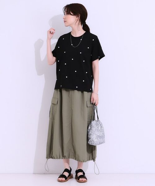 SHOO・LA・RUE / シューラルー Tシャツ | 【S-LL】選べる4柄 デザイン刺繍アソートTシャツ | 詳細7