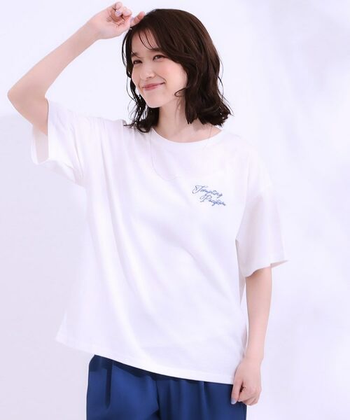 SHOO・LA・RUE / シューラルー Tシャツ | 【洗える/S-LL】サガラ刺繍アソートTシャツ | 詳細9