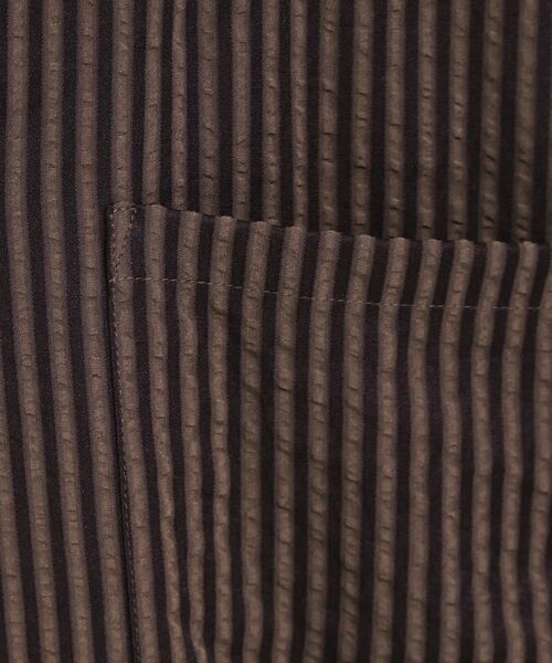 SHOO・LA・RUE / シューラルー テーラードジャケット | 【セットアップ可能/ひんやり/吸水速乾】サッカーストライプ テーラードカラーシャツジャケット | 詳細8