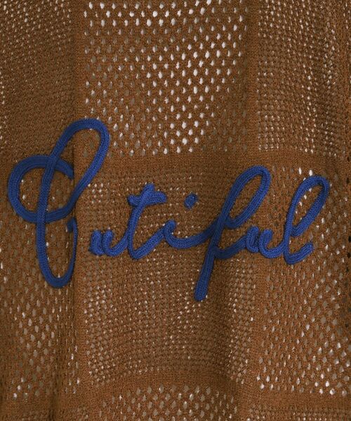 SHOO・LA・RUE / シューラルー ロング・マキシ丈ワンピース | 【前後2WAY】リネンライクブークレ パッチワーク風ニットワンピース | 詳細14