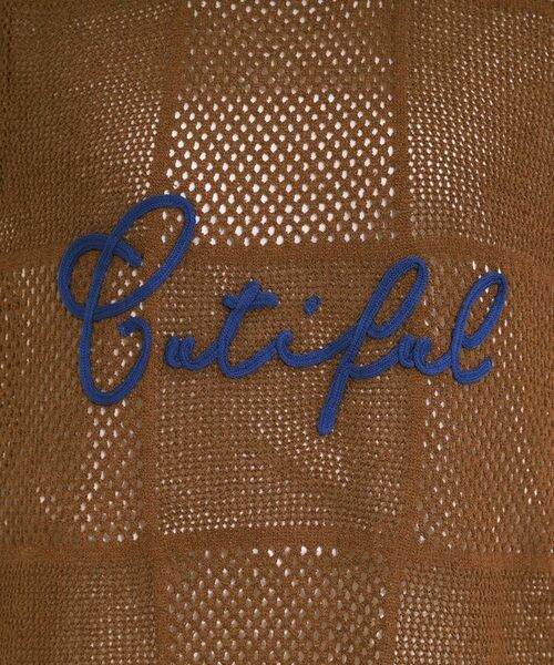 SHOO・LA・RUE / シューラルー ロング・マキシ丈ワンピース | 【前後2WAY】リネンライクブークレ パッチワーク風ニットワンピース | 詳細21