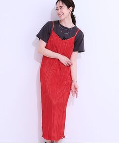 SHOO・LA・RUE / シューラルー ロング・マキシ丈ワンピース | 【S-LL】大人の楽ちんスタイルに プリーツキャミワンピース