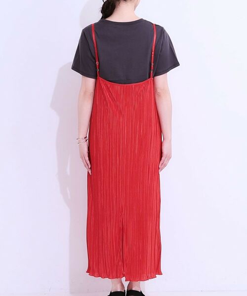 SHOO・LA・RUE / シューラルー ロング・マキシ丈ワンピース | 【S-LL】大人の楽ちんスタイルに プリーツキャミワンピース | 詳細15