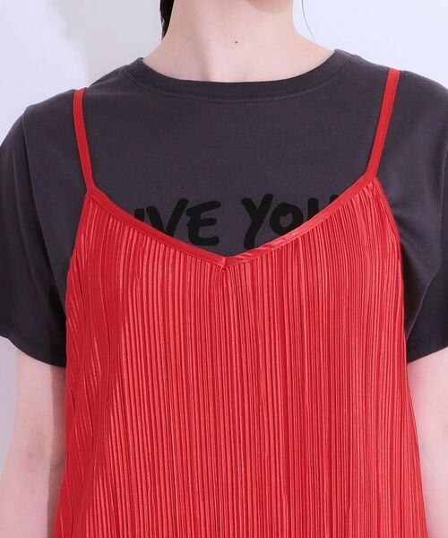 SHOO・LA・RUE / シューラルー ロング・マキシ丈ワンピース | 【S-LL】大人の楽ちんスタイルに プリーツキャミワンピース | 詳細16