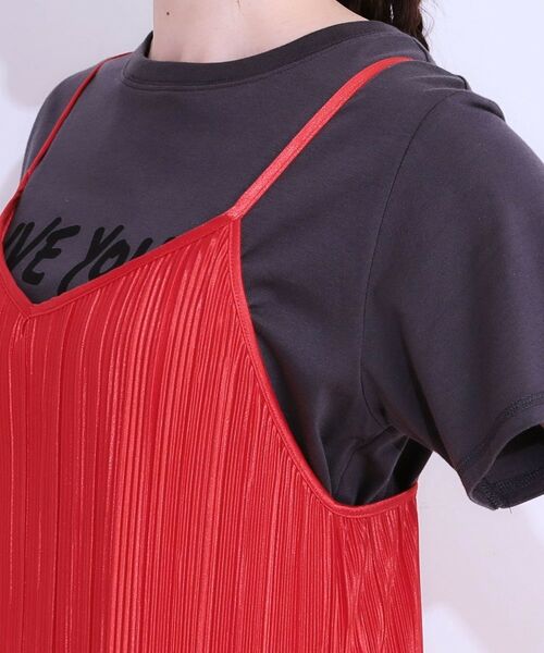 SHOO・LA・RUE / シューラルー ロング・マキシ丈ワンピース | 【S-LL】大人の楽ちんスタイルに プリーツキャミワンピース | 詳細17