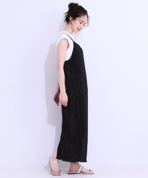 SHOO・LA・RUE / シューラルー ロング・マキシ丈ワンピース | 【S-LL】大人の楽ちんスタイルに プリーツキャミワンピース | 詳細2