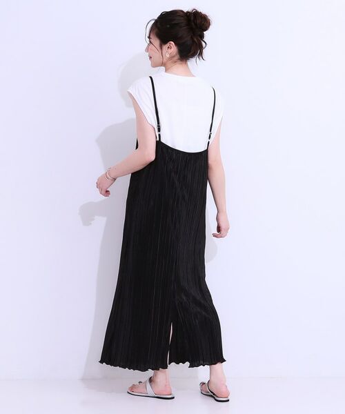 SHOO・LA・RUE / シューラルー ロング・マキシ丈ワンピース | 【S-LL】大人の楽ちんスタイルに プリーツキャミワンピース | 詳細3