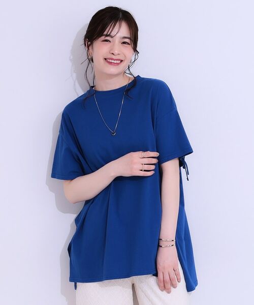 SHOO・LA・RUE / シューラルー チュニック | ヒップが隠せる バックシャーリング チュニックTシャツ | 詳細1