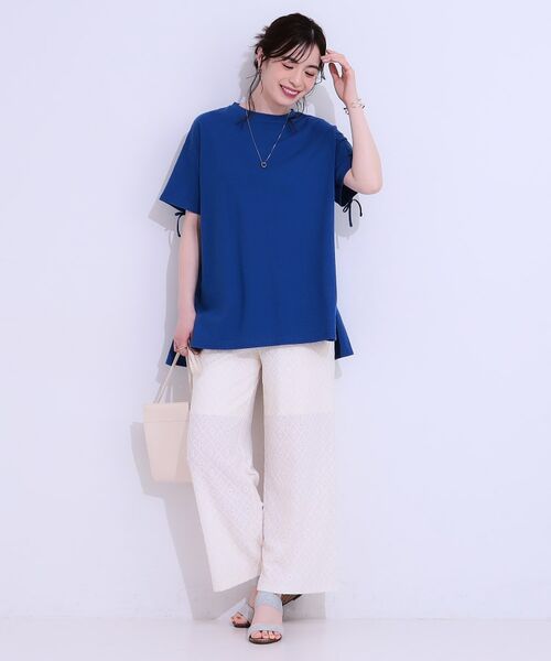 SHOO・LA・RUE / シューラルー チュニック | ヒップが隠せる バックシャーリング チュニックTシャツ | 詳細3