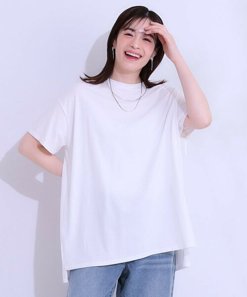 SHOO・LA・RUE / シューラルー チュニック | ヒップが隠せる バックシャーリング チュニックTシャツ | 詳細9