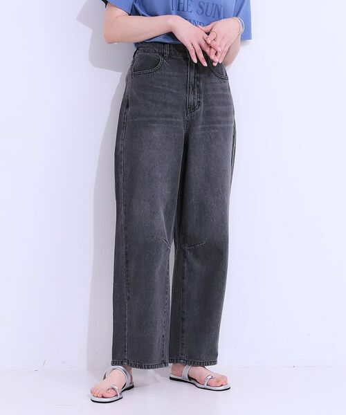 SHOO・LA・RUE / シューラルー デニムパンツ | 【S-LL】大人のこなれ見えスタイルに カーブデニムパンツ | 詳細2