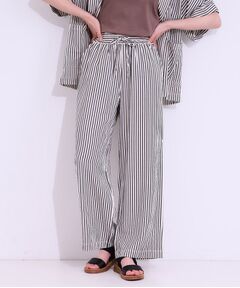 SHOO・LA・RUE / シューラルー パンツ | 【セットアップ可能/ひんやり/吸水速乾】サッカーストライプイージーパンツ