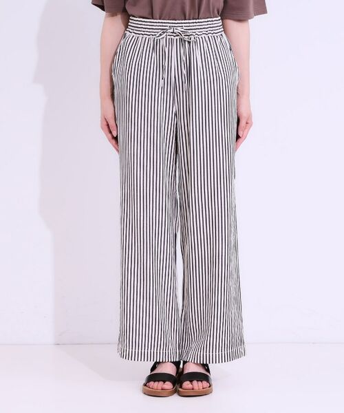 SHOO・LA・RUE / シューラルー パンツ | 【セットアップ可能/ひんやり/吸水速乾】サッカーストライプイージーパンツ | 詳細13