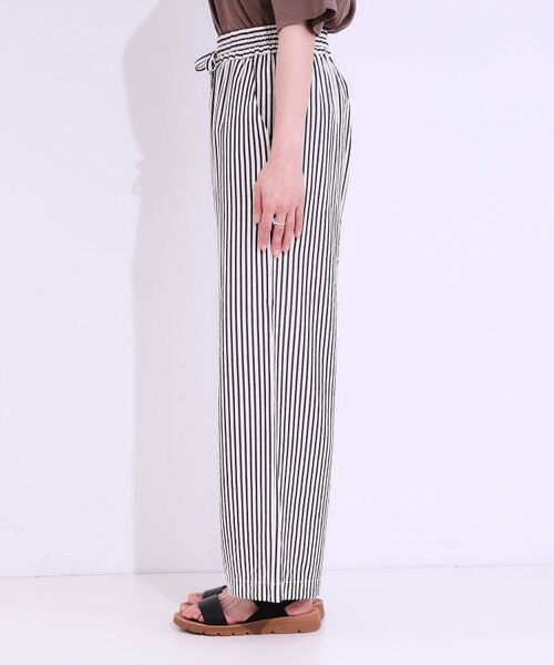 SHOO・LA・RUE / シューラルー パンツ | 【セットアップ可能/ひんやり/吸水速乾】サッカーストライプイージーパンツ | 詳細14
