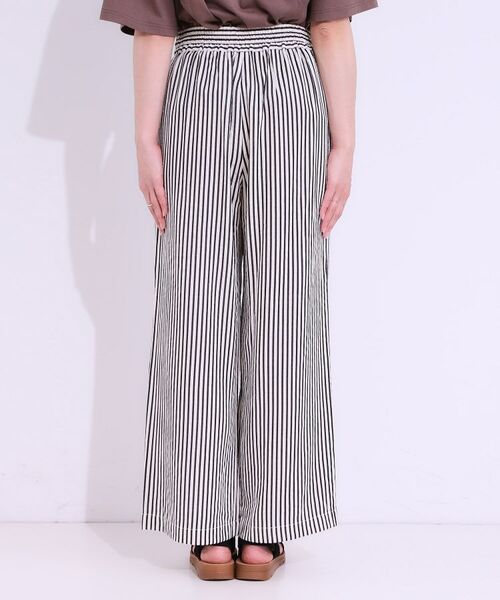 SHOO・LA・RUE / シューラルー パンツ | 【セットアップ可能/ひんやり/吸水速乾】サッカーストライプイージーパンツ | 詳細15