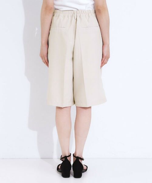 SHOO・LA・RUE / シューラルー ショート・ハーフ・半端丈パンツ | 【S-LL】大人のための 麻調タックハーフパンツ | 詳細11