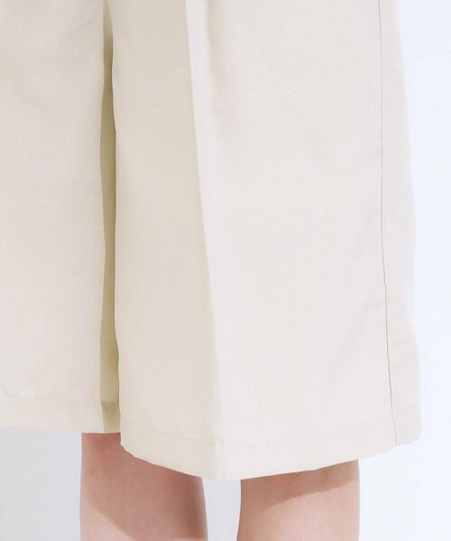 SHOO・LA・RUE / シューラルー ショート・ハーフ・半端丈パンツ | 【S-LL】大人のための 麻調タックハーフパンツ | 詳細15