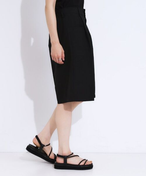 SHOO・LA・RUE / シューラルー ショート・ハーフ・半端丈パンツ | 【S-LL】大人のための 麻調タックハーフパンツ | 詳細2