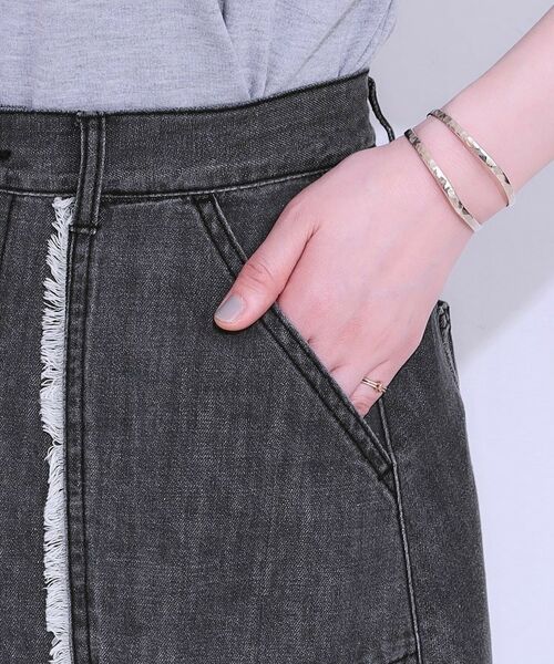 SHOO・LA・RUE / シューラルー スカート | 【S-LL】フリンジポケットがアクセント デニムフレアスカート | 詳細14