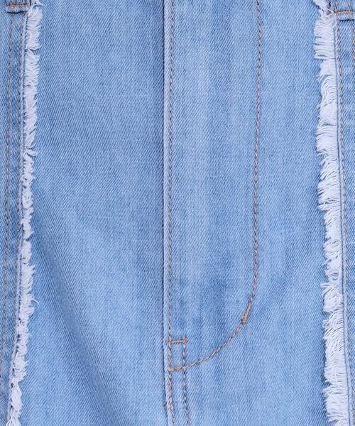 SHOO・LA・RUE / シューラルー スカート | 【S-LL】フリンジポケットがアクセント デニムフレアスカート | 詳細4