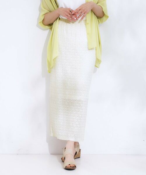 SHOO・LA・RUE / シューラルー ロング・マキシ丈スカート | 【S-LL】レースナロースカート | 詳細1