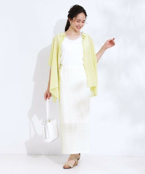 SHOO・LA・RUE / シューラルー ロング・マキシ丈スカート | 【S-LL】レースナロースカート | 詳細3