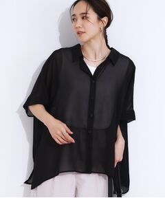 SHOO・LA・RUE / シューラルー シャツ・ブラウス | 大人のシアー感 ゆるさらポンチョシャツ