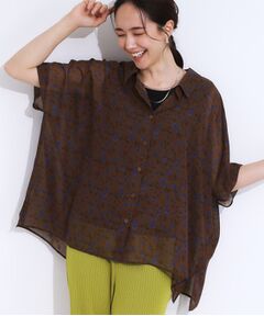 SHOO・LA・RUE / シューラルー シャツ・ブラウス | 大人のシアー感 ゆるさらポンチョシャツ