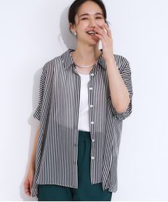 SHOO・LA・RUE / シューラルー シャツ・ブラウス | 大人のシアー感 ゆるさらポンチョシャツ