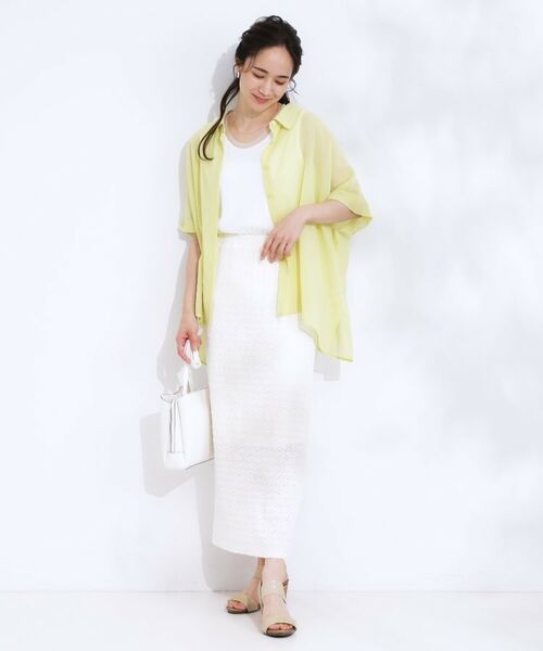 SHOO・LA・RUE / シューラルー シャツ・ブラウス | 大人のシアー感 ゆるさらポンチョシャツ | 詳細15