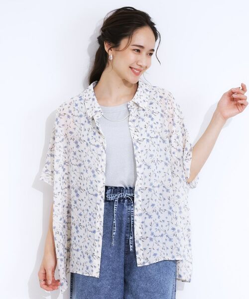 SHOO・LA・RUE / シューラルー シャツ・ブラウス | 大人のシアー感 ゆるさらポンチョシャツ | 詳細17