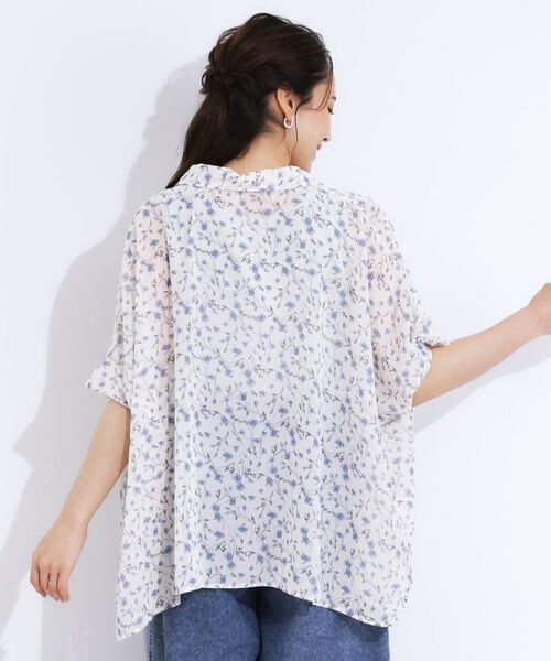 SHOO・LA・RUE / シューラルー シャツ・ブラウス | 大人のシアー感 ゆるさらポンチョシャツ | 詳細18