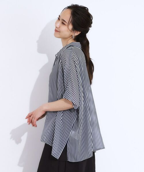 SHOO・LA・RUE / シューラルー シャツ・ブラウス | 大人のシアー感 ゆるさらポンチョシャツ | 詳細2