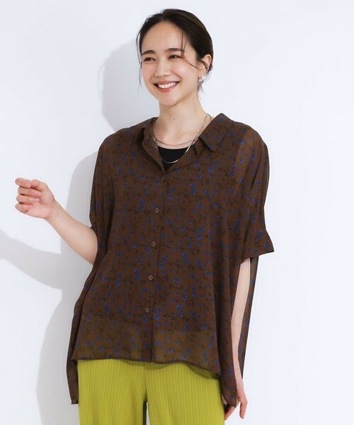 SHOO・LA・RUE / シューラルー シャツ・ブラウス | 大人のシアー感 ゆるさらポンチョシャツ | 詳細21