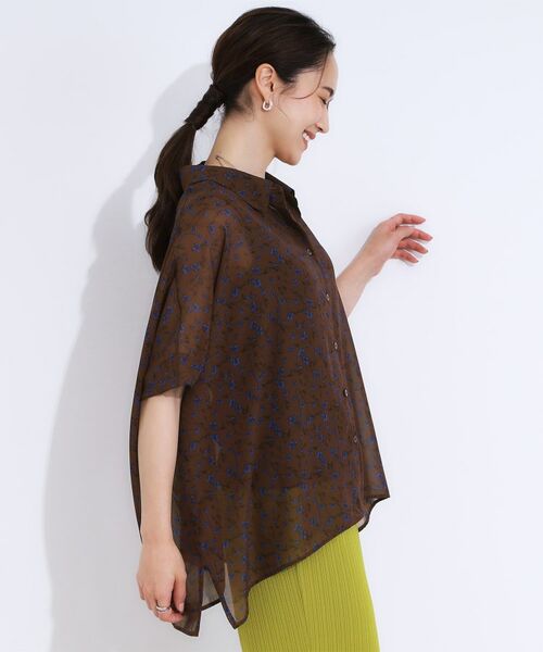 SHOO・LA・RUE / シューラルー シャツ・ブラウス | 大人のシアー感 ゆるさらポンチョシャツ | 詳細22