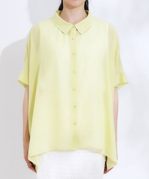 SHOO・LA・RUE / シューラルー シャツ・ブラウス | 大人のシアー感 ゆるさらポンチョシャツ | 詳細25