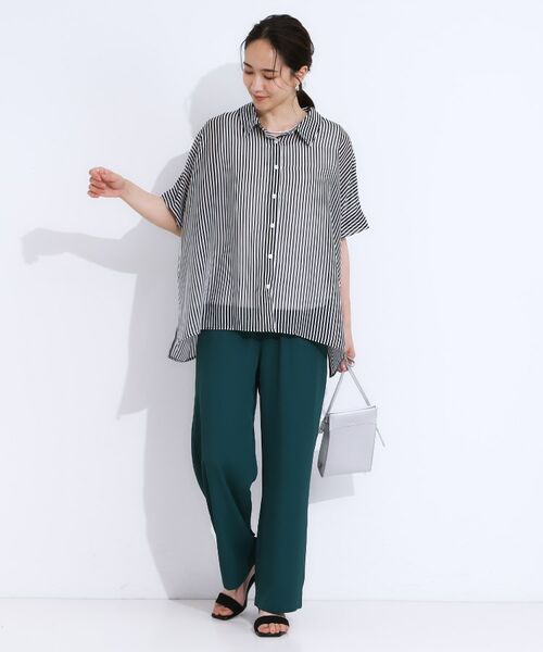 SHOO・LA・RUE / シューラルー シャツ・ブラウス | 大人のシアー感 ゆるさらポンチョシャツ | 詳細7