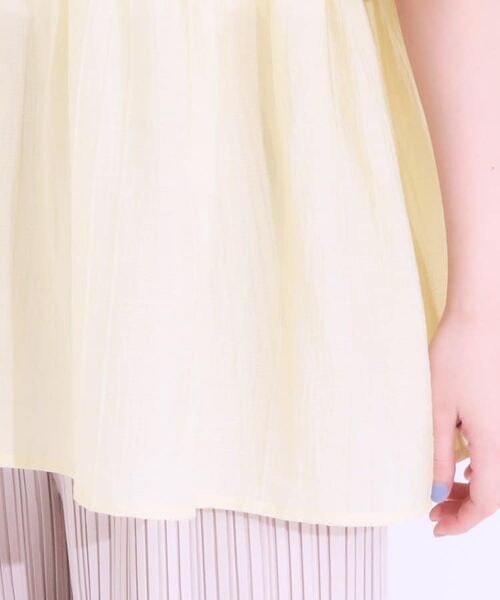 SHOO・LA・RUE / シューラルー シャツ・ブラウス | 【S-LL】ふわっと揺れる ペプラムデザインブラウス | 詳細19