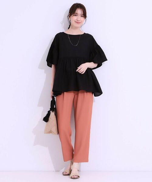 SHOO・LA・RUE / シューラルー シャツ・ブラウス | 【S-LL】ふわっと揺れる ペプラムデザインブラウス | 詳細3